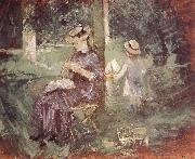 Berthe Morisot The mother and her son in the garden Sweden oil painting artist